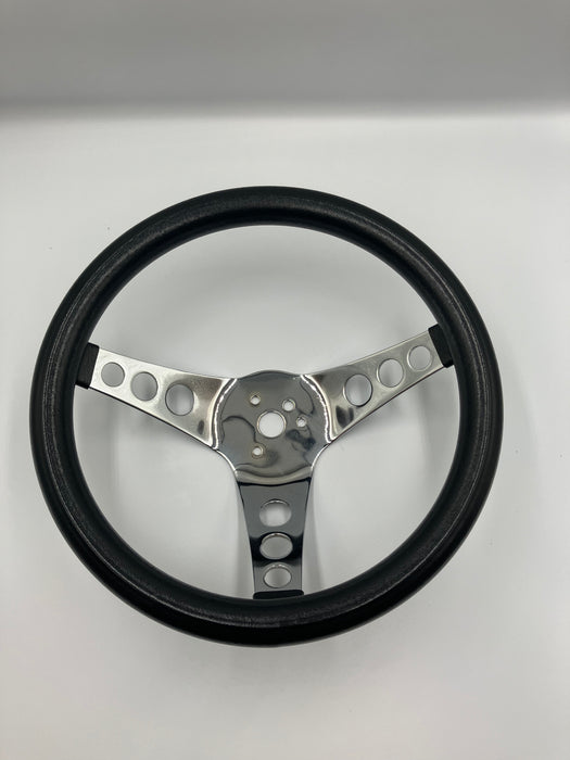 Ratt skummad plast Grant, 3 hålade ekrar, 11 1/2", svart
