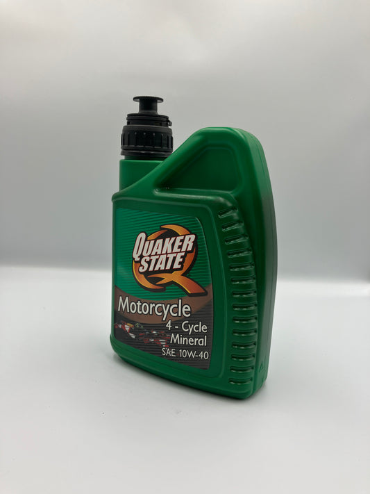Quaker State Motorolja- Motorcykel 4- Cycle Mineral 10W-40 SAE (QS1040)