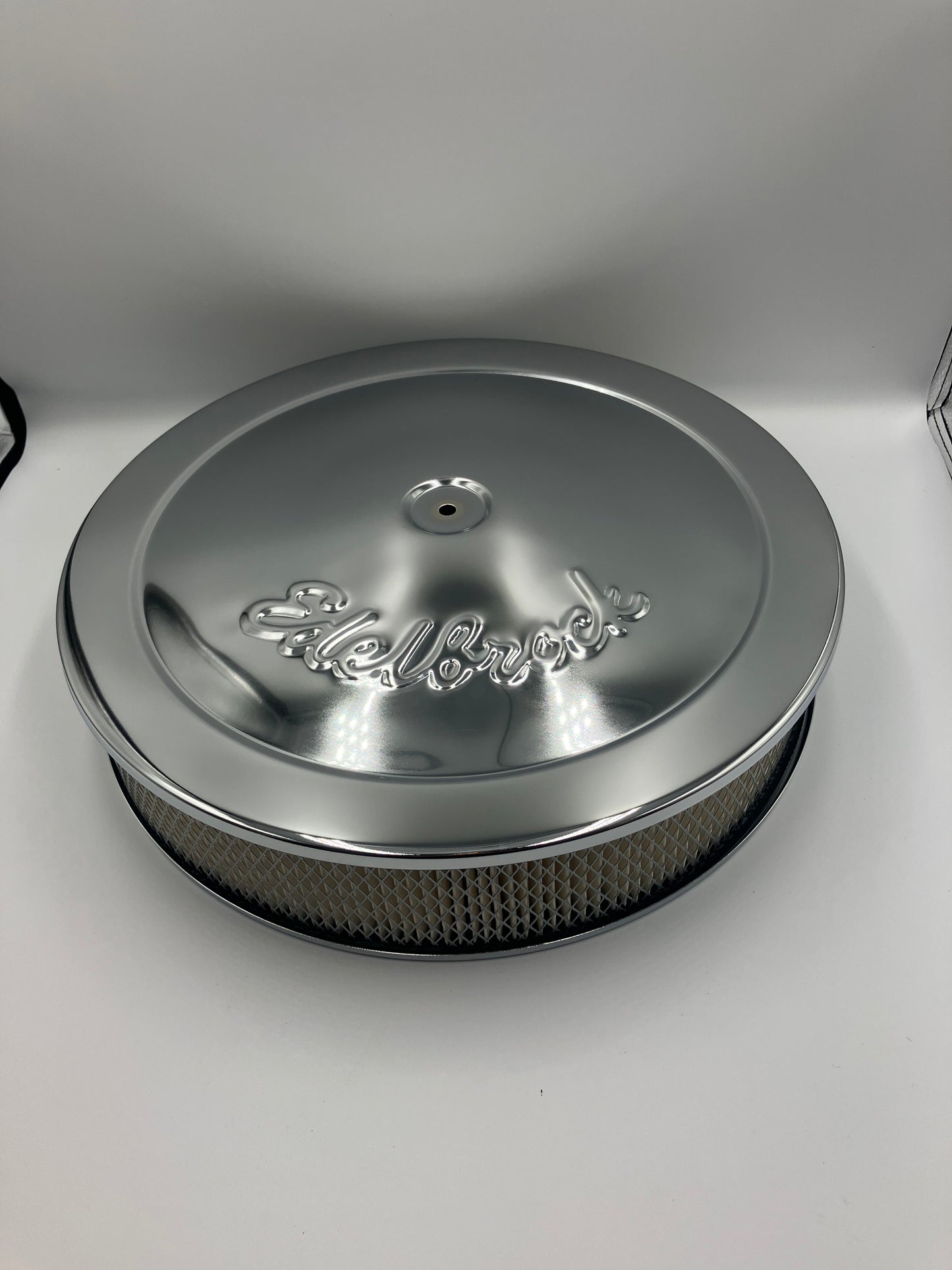 Luftrenare Edelbrock kromad standard höjd (3-5/16) (12071)