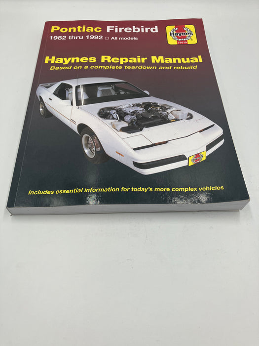 Pontiac firebird Haynes repair manual 1982-1992