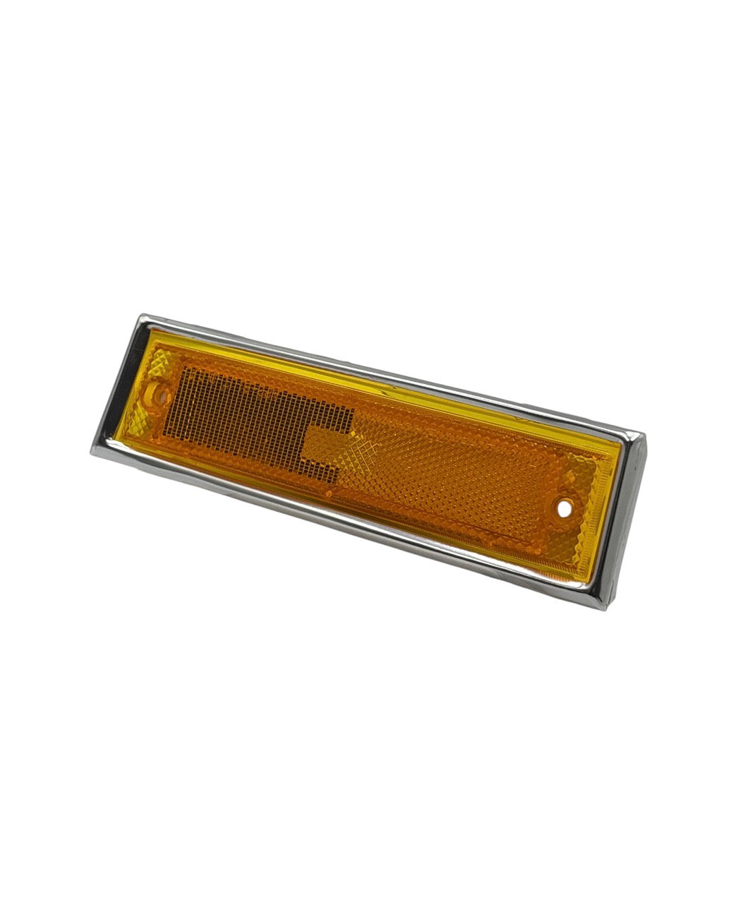 Sidomarkeringslykta / Blinkers – Orange med kromkant
