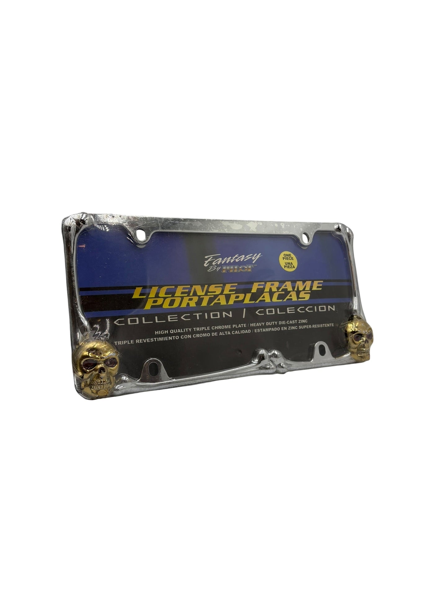 Pilot Skull License Plate Frame