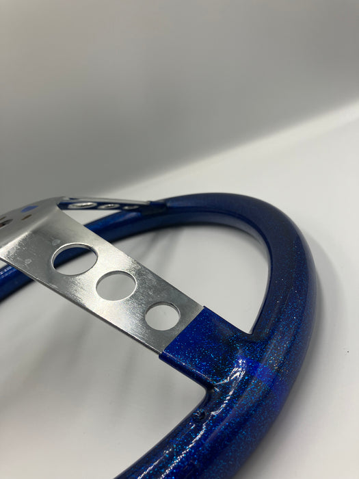 Grant 3-ekrad Blå flake-ratt, 13,5"