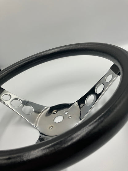 Ratt skummad plast Grant, 3 hålade ekrar, 11 1/2", svart (834)