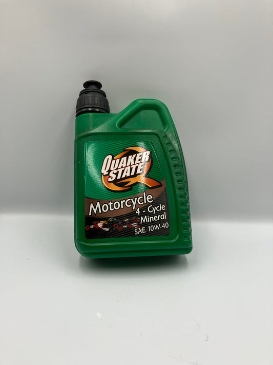 Quaker State Motorolja- Motorcykel 4- Cycle Mineral 10W-40 SAE (QS1040)