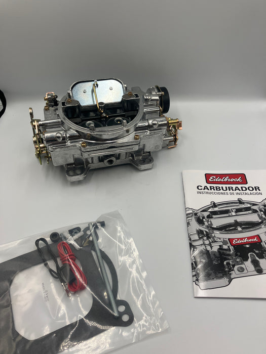 Edelbrock förgasare - 600 cfm. Elektrisk choke. Performer. Satin finish