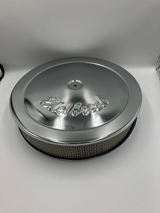 Luftrenare Edelbrock kromad standard höjd (3-5/16)