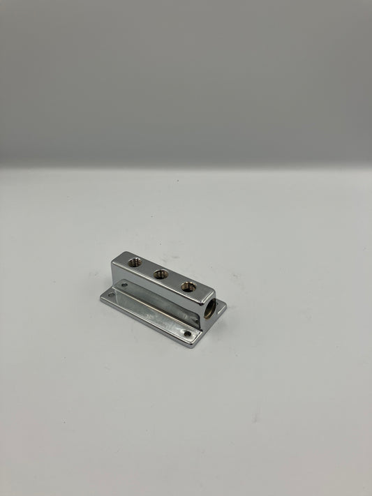 Bränsleblock- Chrome- 3 Uttag (61511)