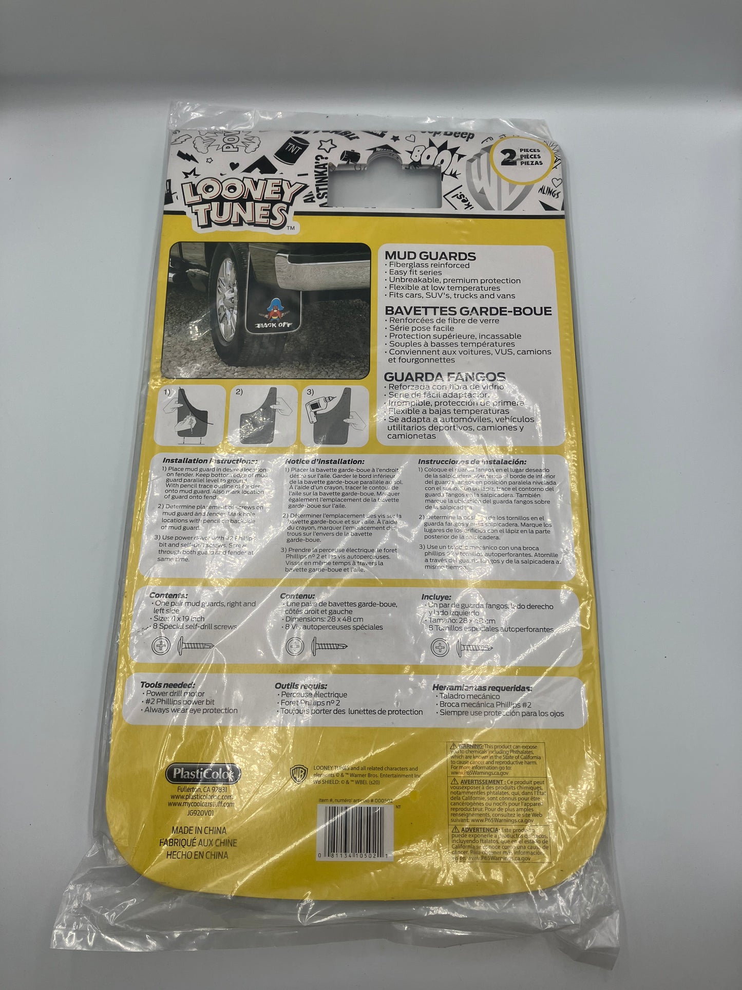 Stänkskydd- Plastic color- Looney tunes Back off (502R01)