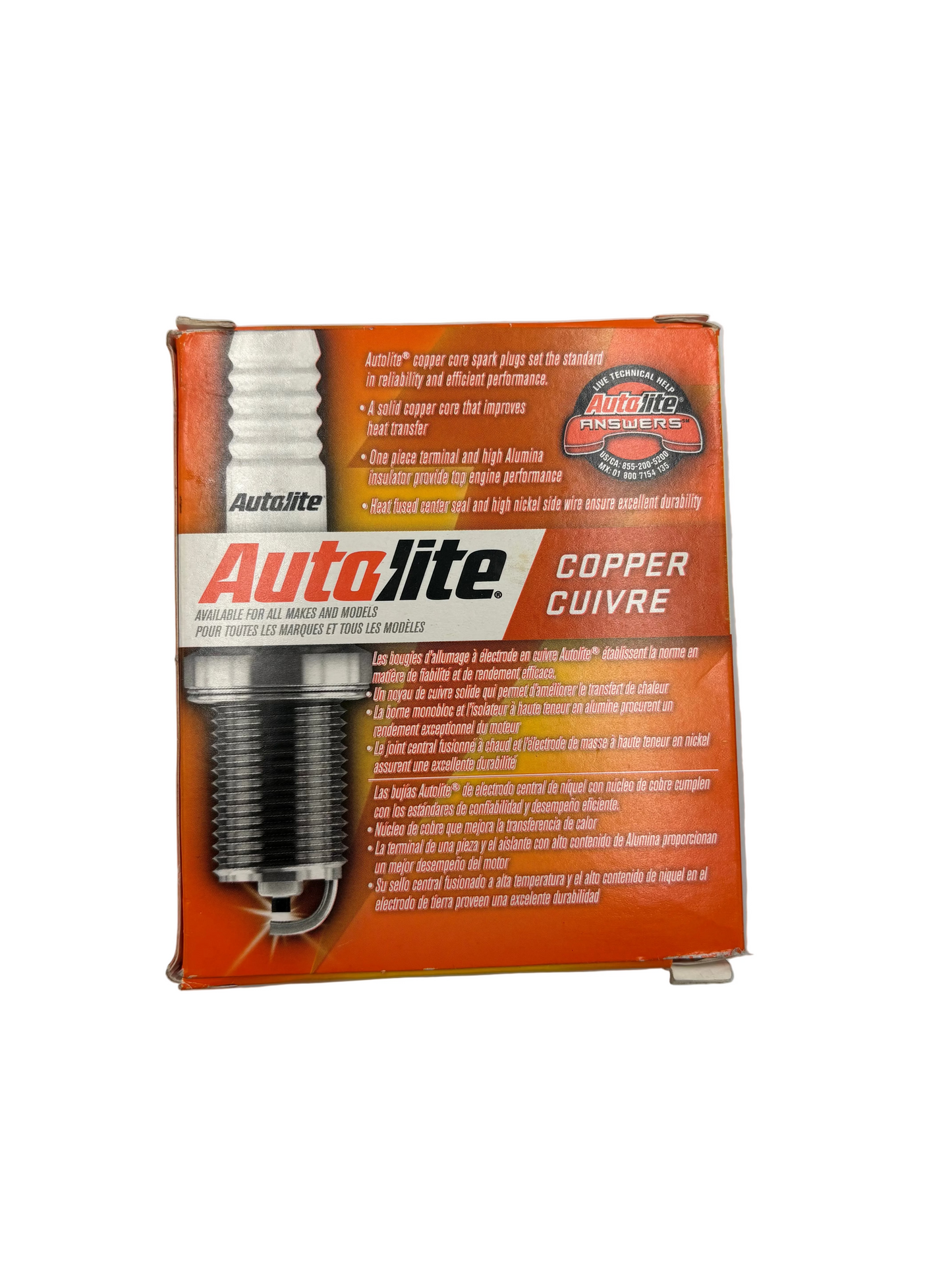 Autolite Copper Cuivre Cobra Tändstift  (4-pack) ()