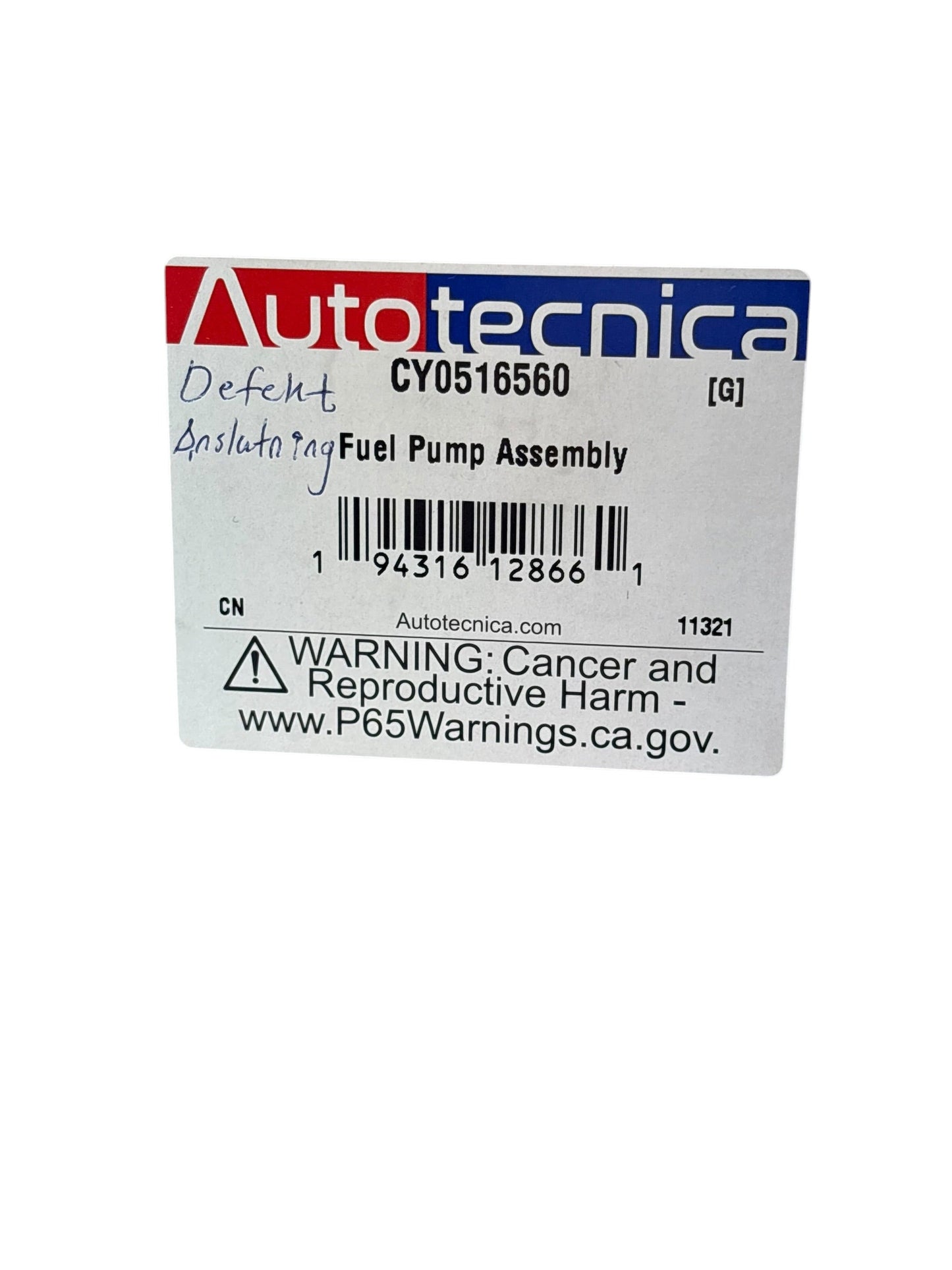 Autotecnica CY0516560 Fuel Pump Assembly (Bränslepump) DEFEKT