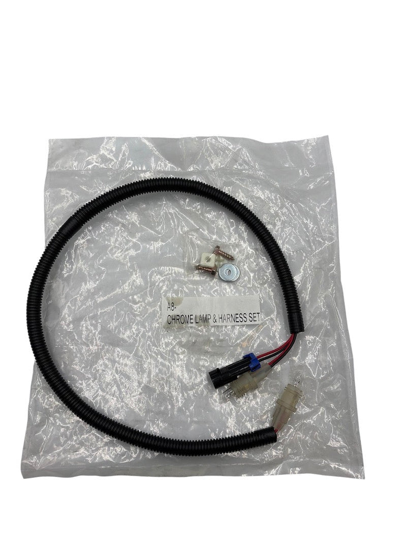 Kabelsats med Lamphållare – Chrome Lamp & Harness Set