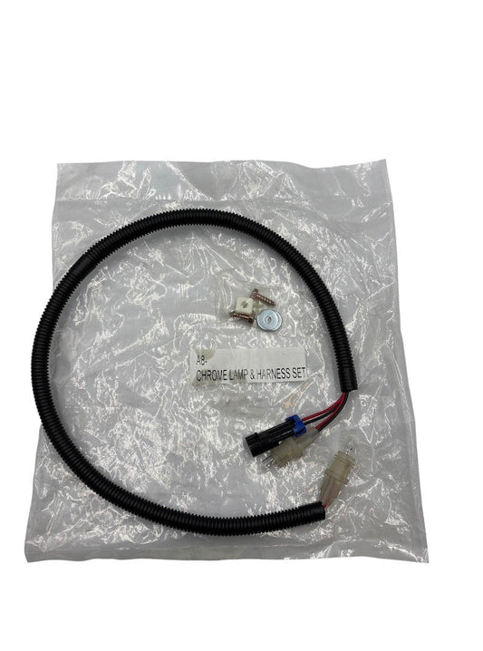 Kabelsats med Lamphållare – Chrome Lamp & Harness Set