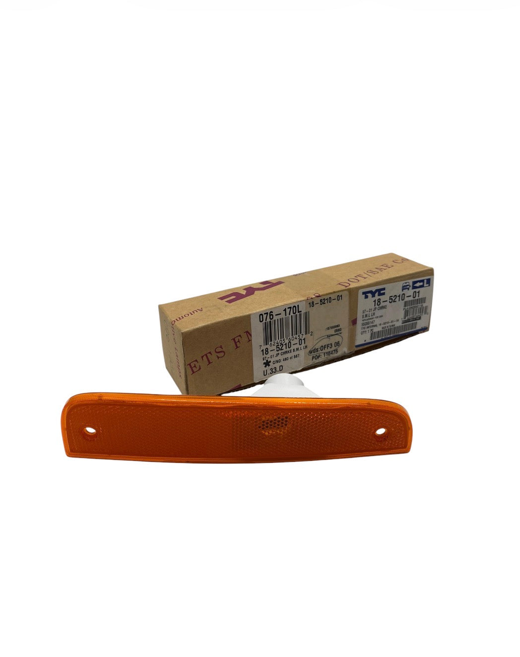 Sidomarkeringslykta / Blinkers TYC 18-5210-01 – Orange