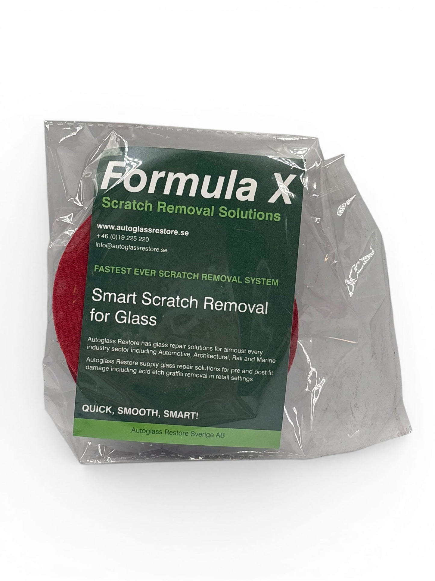 Formula X – polerpad för glas