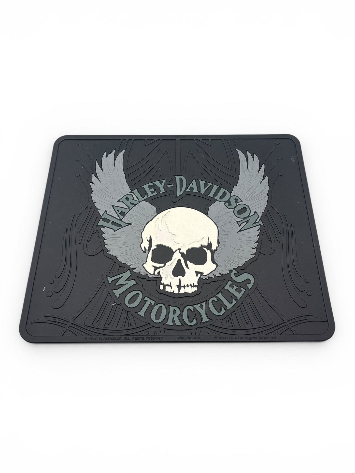 Gummimatta Harley-Davidson – skull design