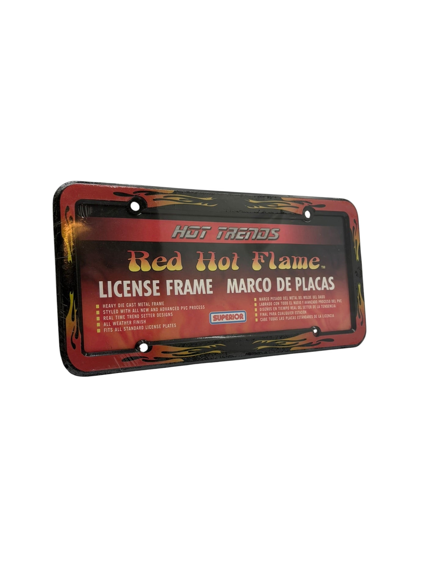 Hot Trends Red Hot Flame License Frame