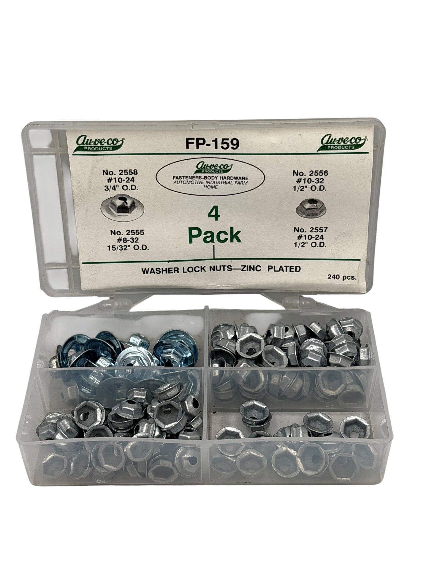 Mutter / brickmutter sats (låsmutter, zinc)