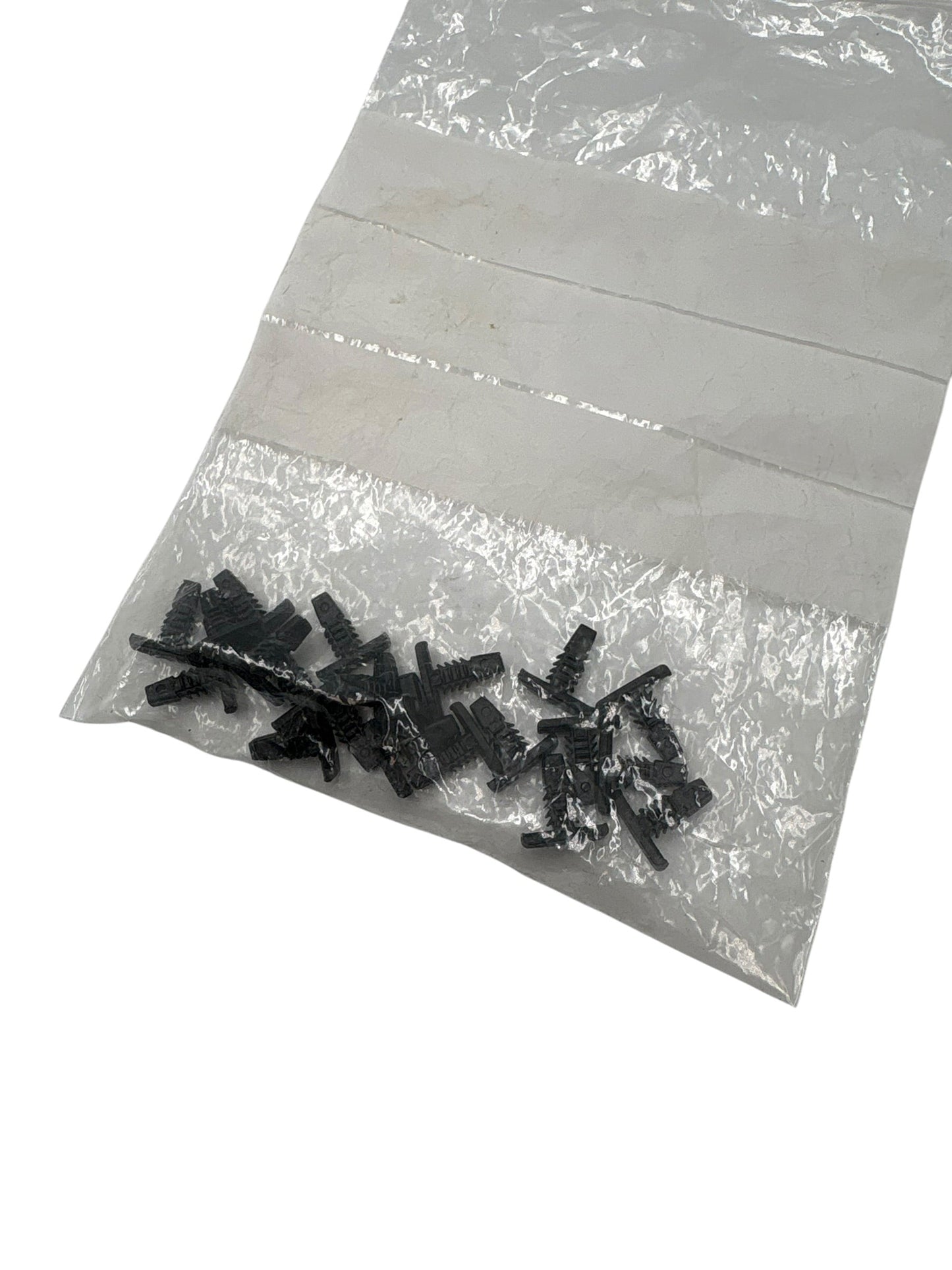 Plastclips / tryckclips svarta (sats)