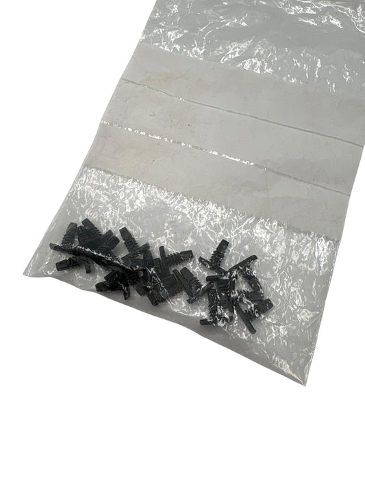Plastclips / tryckclips svarta (sats)